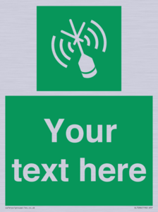 Custom sign safe condition Emergency position beacon